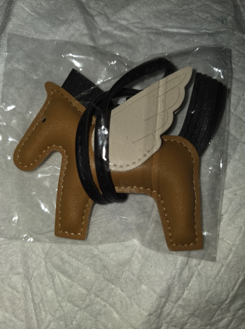 Brown Pegasus Pony Wing Bag Charm - Unbranded